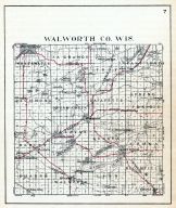 County Map, Walworth County 1921